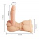 Gode flexible et vibrant Bigger Man 13 x 3.5 cm 