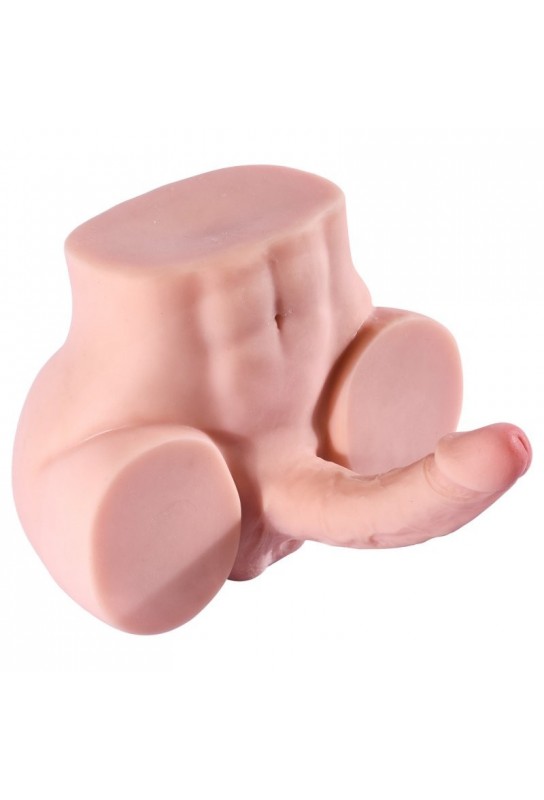 Masturbateur Fessier avec Pénis Articulé Cute Ass 17 x 4cm Chair 