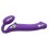 Gode vibrant Strap-On 3 Moteurs L 16 x 3.7 cm Violet
