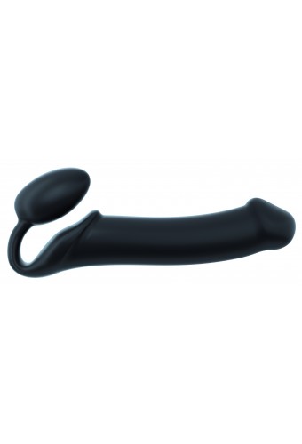 Gode + Plug STRAP-ON-ME Bendable XL 16 x 4.5 cm Noir 