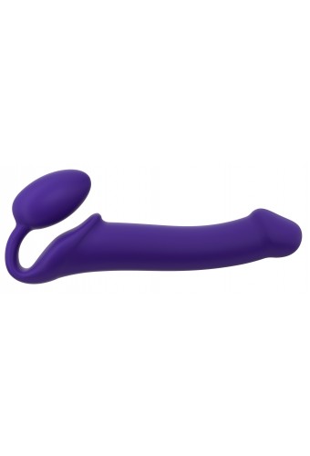 Gode + Plug STRAP-ON-ME Bendable L 16 x 3.7 cm Violet 