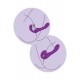 Stimulateur de point G Strapless Strap-On 13 x 3.5cm Violet 