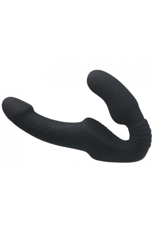Gode Ceinture sans harnais vibrant Broken 12 x 3.5cm Noir 