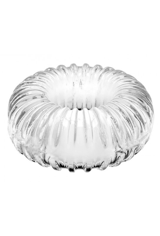 Ballstretcher souple Ribbed Ring 18mm Transparent 