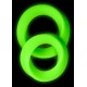 Lot de 2 Cockrings phosphorescents Glow Ring 33mm 