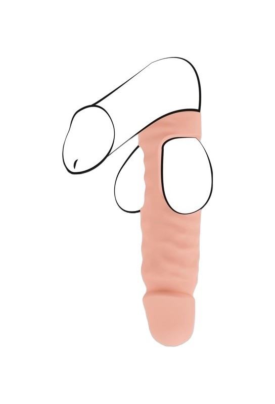 Sextoy Double Pénétration Ball Fuck 9 x 4.7cm 