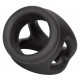 Ballstretcher en silicone Alpha Dual 37 mm Noir 