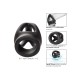 Ballstretcher en silicone Alpha Dual 37 mm Noir 