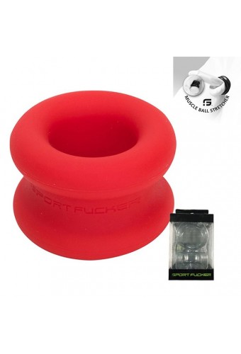 Ballstretcher Silicone Muscle Ball 30 mm Rouge 