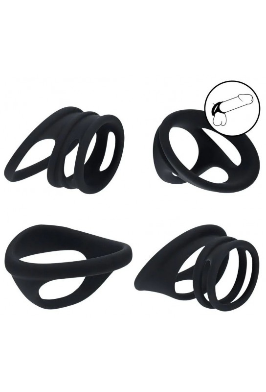 Lot de 4 Ballstretchers Morphup Noirs 