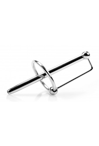 Tige percée d'urètre avec anneau PRINCESS WAND 7.5cm x 6mm 