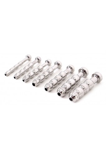 Kit de 7 plugs d'urètre percés Holow 4.2cm | 5 à 11mm 