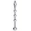 Plug Penis Solid Beads S 5.5 cm - Diamètre 6mm