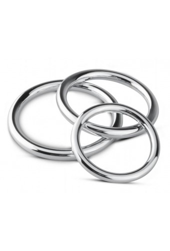 Lot de 3 cockrings Sinner Rings 40 à 50mm 