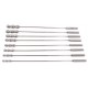 Lot de 8 tiges d'urètre Dilator Beads 28cm - Diamètre de 7 à 14mm 