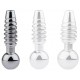 Plug pénis percé Screw 2.5cm - Diamètre 8mm