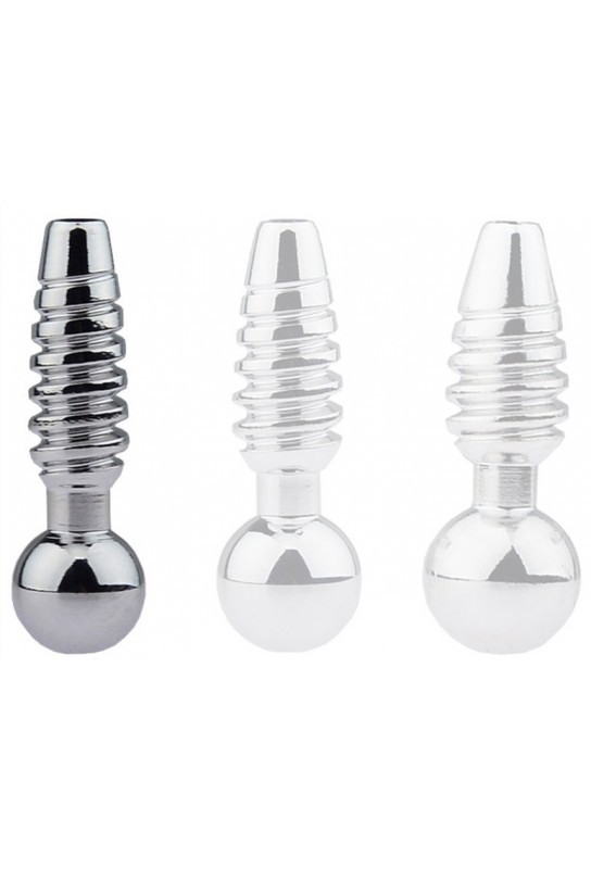 Plug pénis percé Screw 2.5cm - Diamètre 8mm 