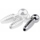 Plug pénis percé Screw 2.5cm - Diamètre 8mm 
