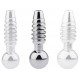 Plug pénis percé Screw M 2.5cm - Diamètre 9mm