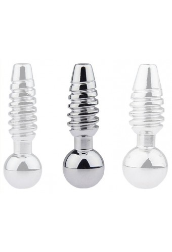 Plug pénis percé Screw M 2.5cm - Diamètre 9mm 