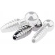 Plug pénis percé Screw M 2.5cm - Diamètre 9mm 