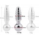 Plug pénis percé Screw M 2.5cm - Diamètre 9mm 