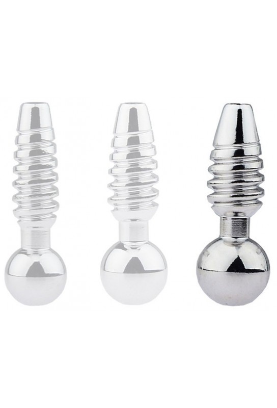 Plug pénis percé Screw L 2.5cm - Diamètre 10mm 