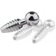 Plug pénis percé Screw L 2.5cm - Diamètre 10mm 