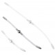 Double Tige d'urètre flexible Flexi Duo 24cm - Diamètre 8mm 
