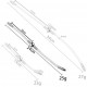Double Tige d'urètre flexible Flexi Duo 24cm - Diamètre 8mm 
