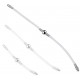 Double Tige d'urètre flexible Flexi Duo 34cm - Diamètre 8mm 