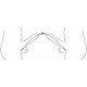 Double Tige d'urètre flexible Flexi Duo 34cm - Diamètre 8mm 