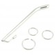 Tige d'urètre percée Benty M 15cm - Diamètre 7.5mm 