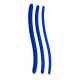 Lot de 3 tiges d'urètre silicone Bleues 16cm - Diamètre 7-12mm 