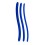 Lot de 3 tiges d'urètre silicone Bleues 16cm - Diamètre 7-12mm