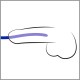 Lot de 3 tiges d'urètre silicone Bleues 16cm - Diamètre 7-12mm 