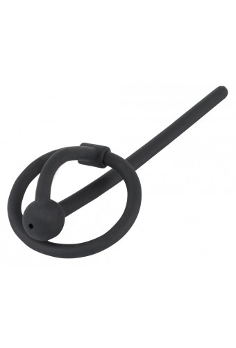 Plug d'urètre percé Ring Play 10.5cm - Diamètre 6mm 