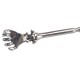 Tige d'urètre en métal Skeleton S 15cm - Diamètre 6mm 