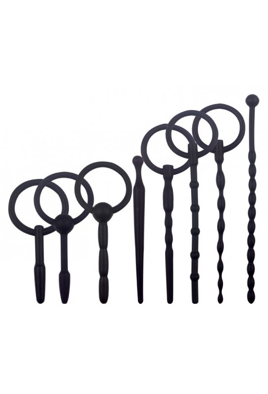 Kit de 8 Tiges d'urètre en silicone 