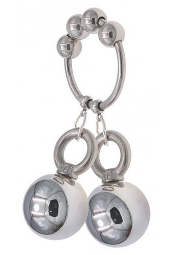 Anneau en métal avec 2 boules Weight Hanger 160g 