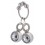Anneau en métal avec 2 boules Weight Hanger 160g
