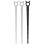 Tige d'urètre en silicone Diablo L 25 cm - Diamètre 7 à 14mm