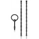 Lot de 3 Tiges et Plug d'urètre Knot Long 27 cm - Diamètre 7 à 10mm 