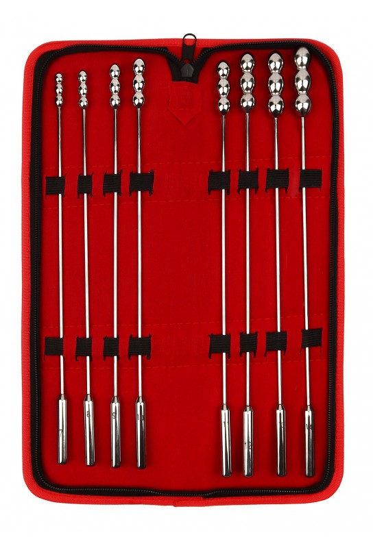 Pack 8 Tiges d'urètre Beadund 23 cm - Diamètre 7 à 14mm 