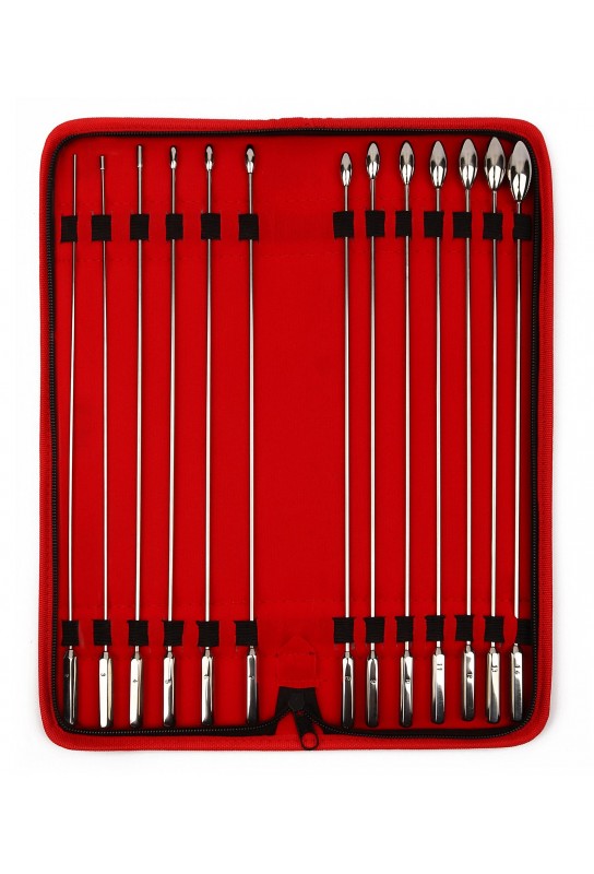 Pack 13 Tiges d'urètre Ovalund Bud 26 cm - Diamètres 2 à 14mm 