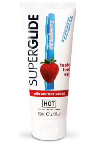 Lubrifiant Comestible 75mL Goût Fraise 