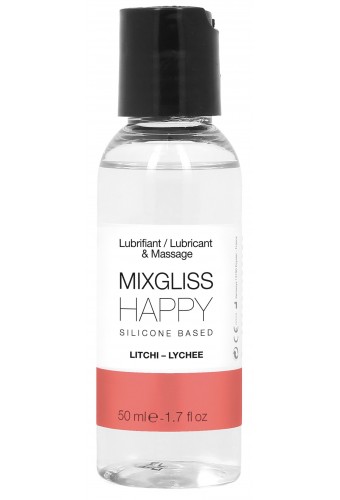Lubrifiant silicone MixGliss Happy - Litchi 50ml 
