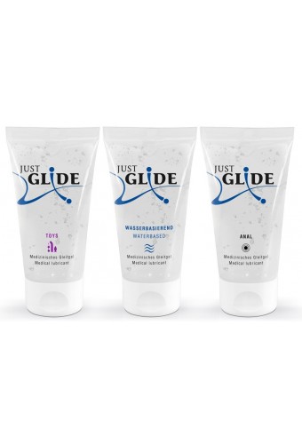 Pack 3 Lubrifiants Eau Just Glide 50ml 