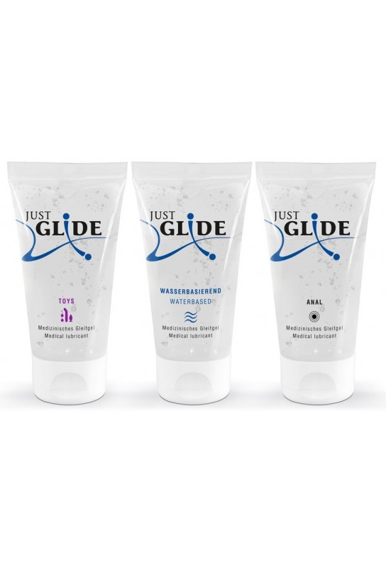 Pack 3 Lubrifiants Eau Just Glide 50ml 