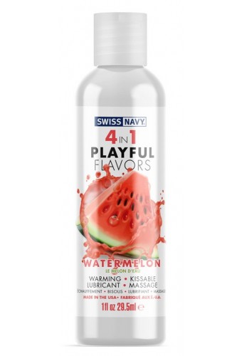 Lubrifiant Aromatisé 4-en-1 Playful Flavors Pastèque 29.5ml 
